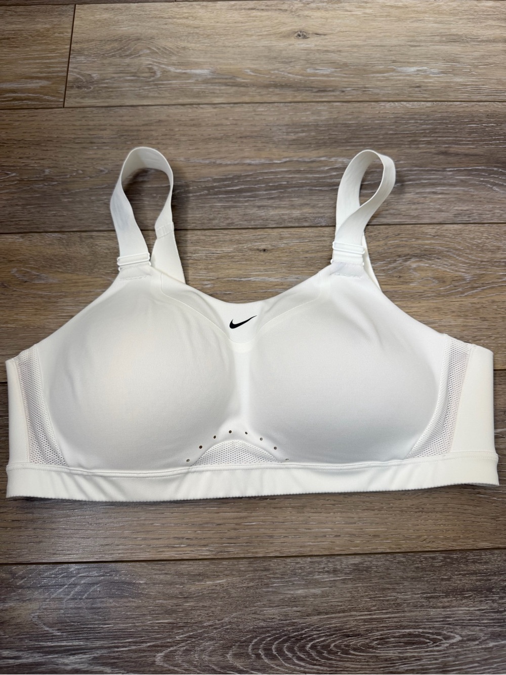 Nike Athletic White High-Support Sports Bra Sz XL